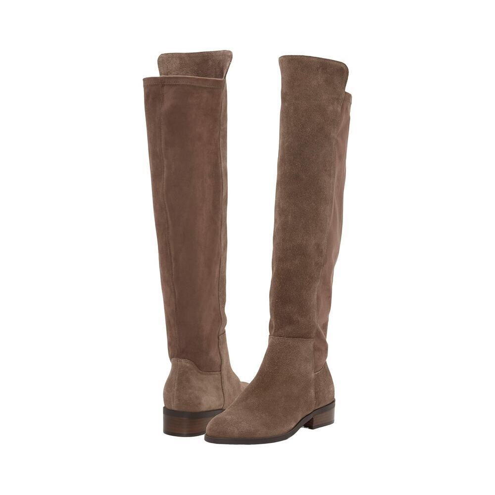 NEW Lucky Women's 7 Calypso Falcon Oiled Suede Tall Boots WIDE CALF - Picture 1 of 10